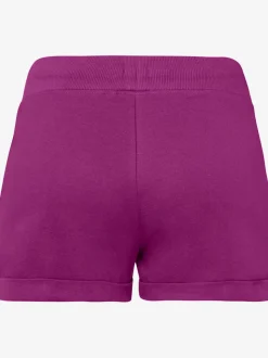 Short de plage avec ceinture côtelée et bandes rayées