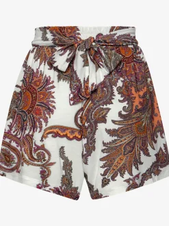 Short de plage avec ceinture élastique et imprimé fleuri