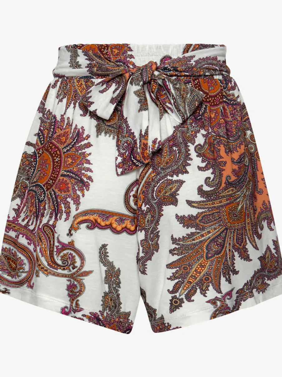 Short de plage avec ceinture élastique et imprimé fleuri