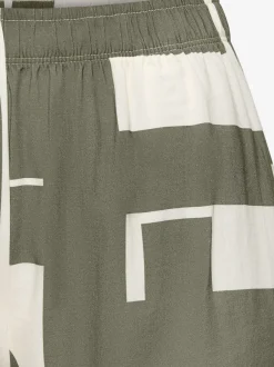 Short de pyjama avec motif abstrait