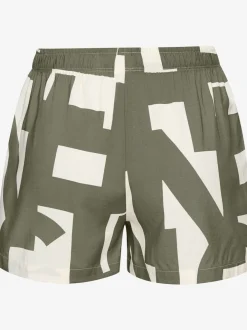 Short de pyjama avec motif abstrait