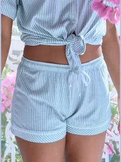 Short de pyjama short de nuit s.oliver avec détails contrastés