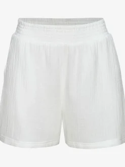 Short d'été en mousseline à taille élastique avec texture légère