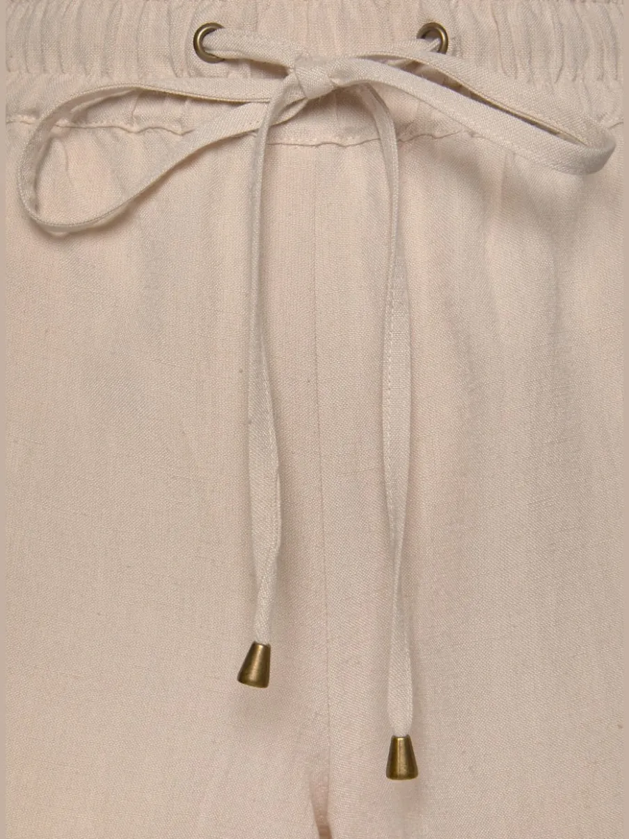 Short d'été léger avec ceinture élastique et poches fendues