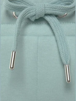 Short en coton molletonné avec poches latérales et ceinture élastique