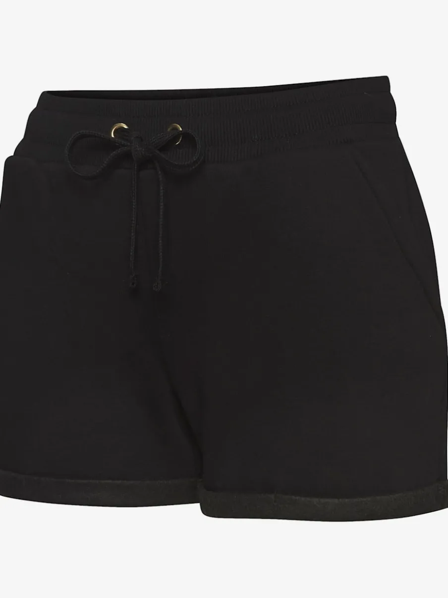 Short en matière sweat avec ceinture à coulisse et poches latérales