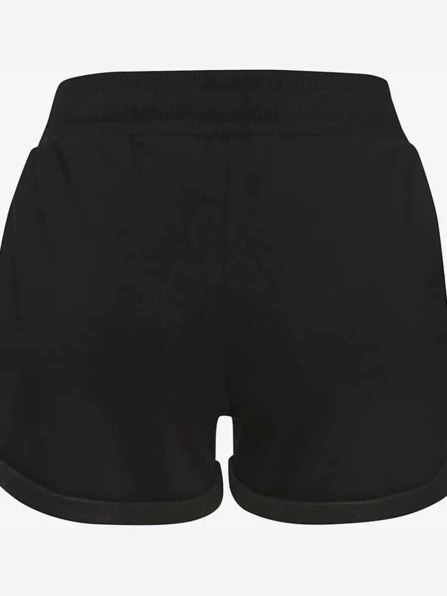 Short en matière sweat avec ceinture à coulisse et poches latérales