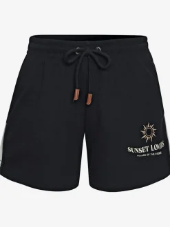 Short en matière sweat avec ceinture élastique et poches pratiques