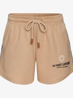 Short en matière sweat avec ceinture élastique et poches pratiques