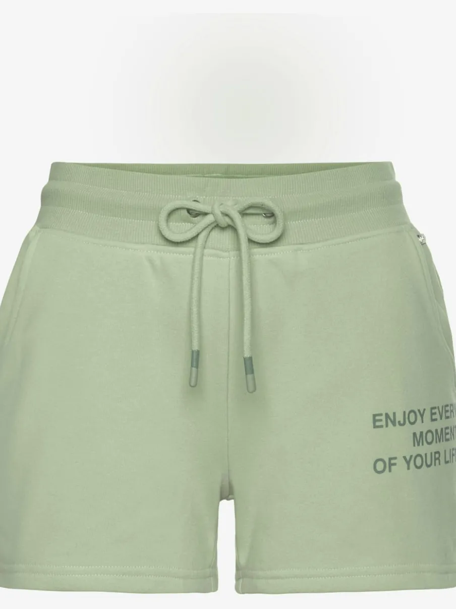 Short en matière sweat avec imprimé et poches fendues pratiques