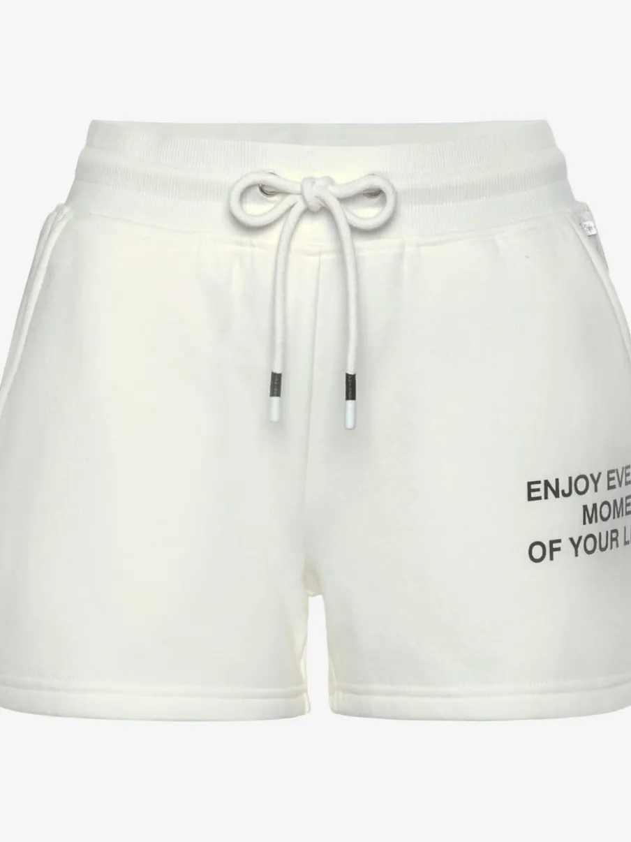 Short en matière sweat avec imprimé et poches fendues pratiques