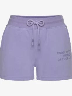 Short en matière sweat avec imprimé et poches fendues pratiques