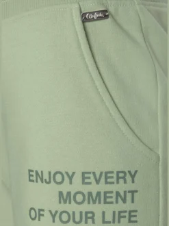Short en matière sweat avec imprimé et poches fendues pratiques