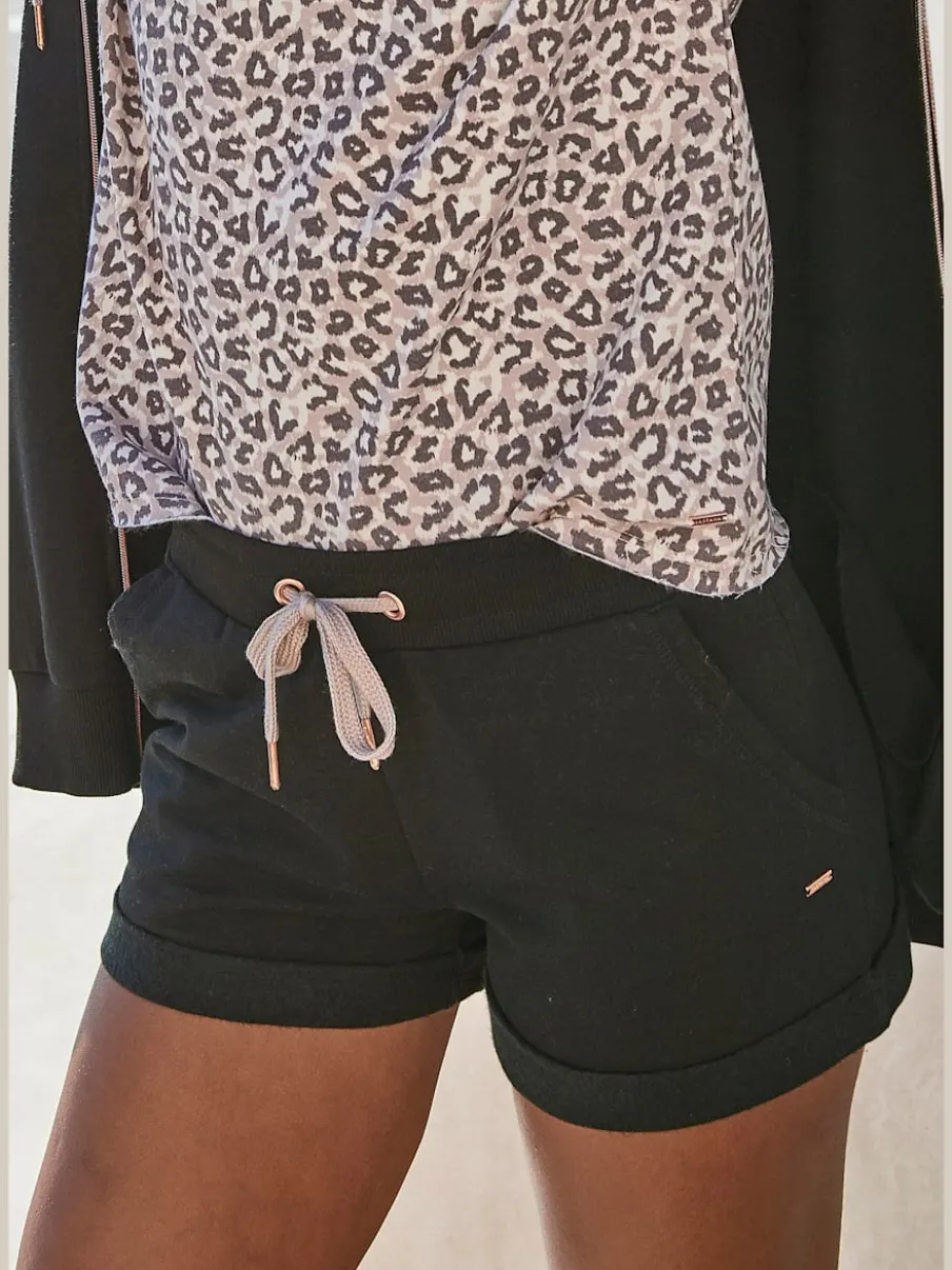 Short Lascana en tissu doux avec ceinture élastique et poches