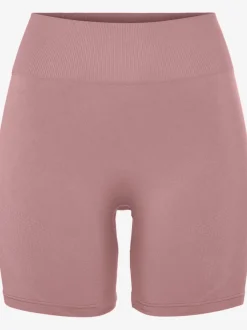 Short sans coutures moulant avec structure côtelée douce