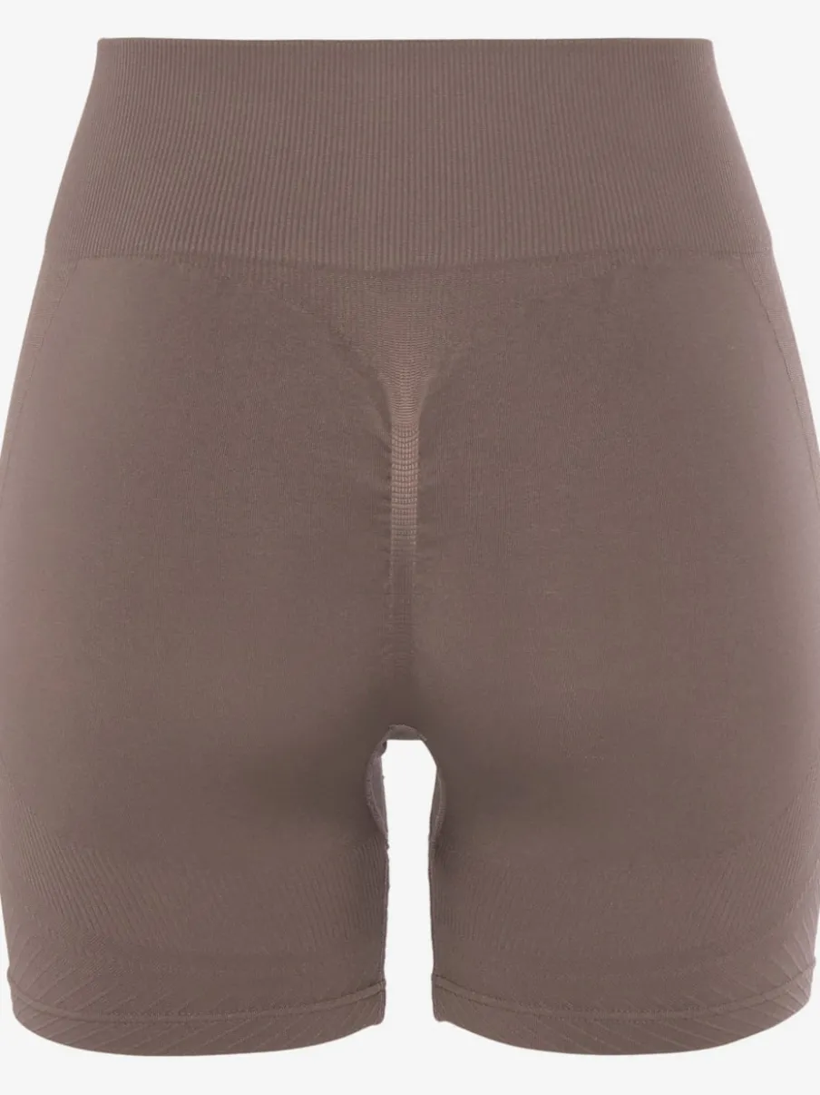 Short sans coutures moulant avec structure côtelée douce