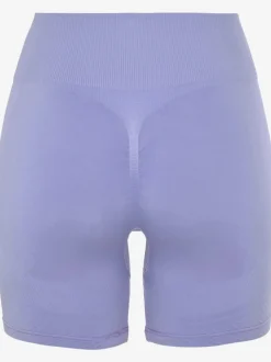Short sans coutures moulant avec structure côtelée douce