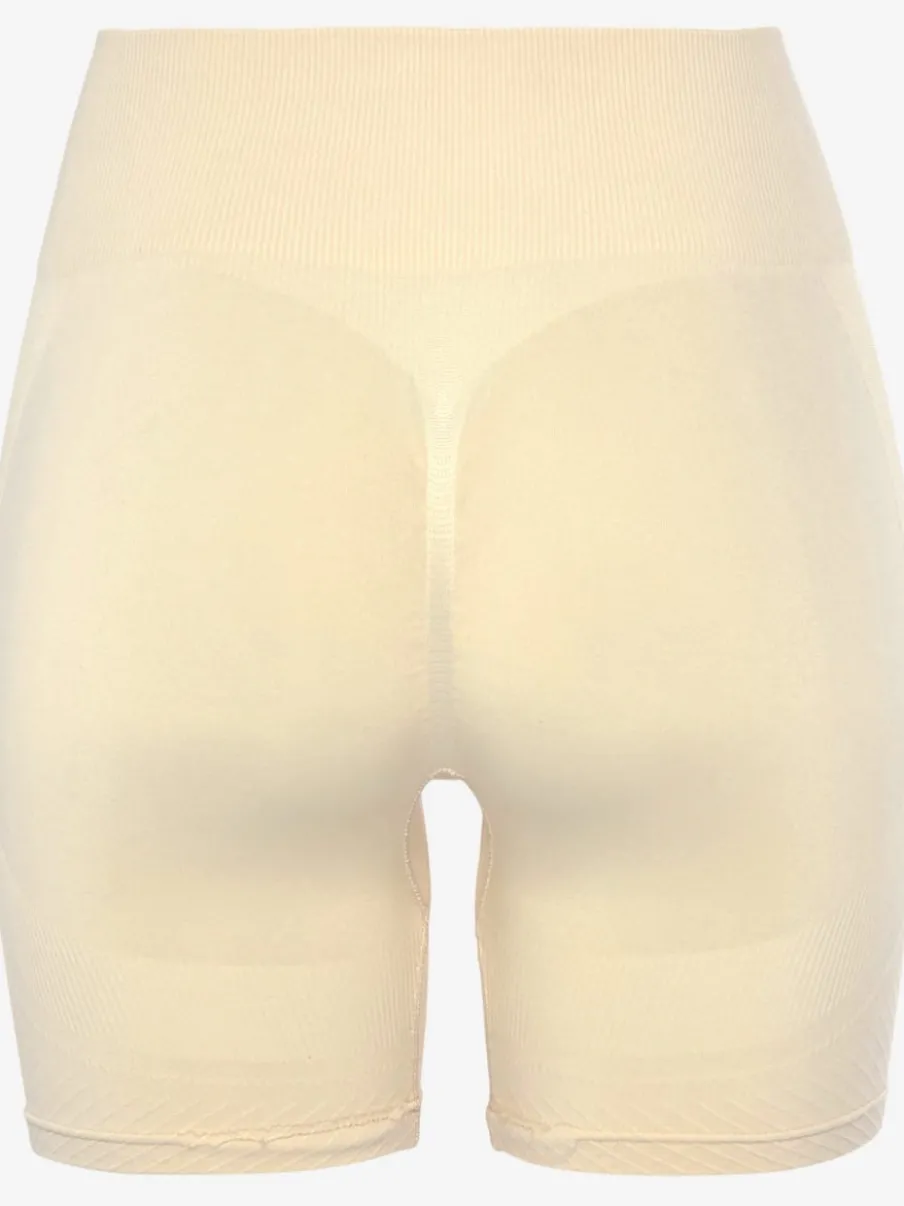 Short sans coutures moulant avec structure côtelée douce