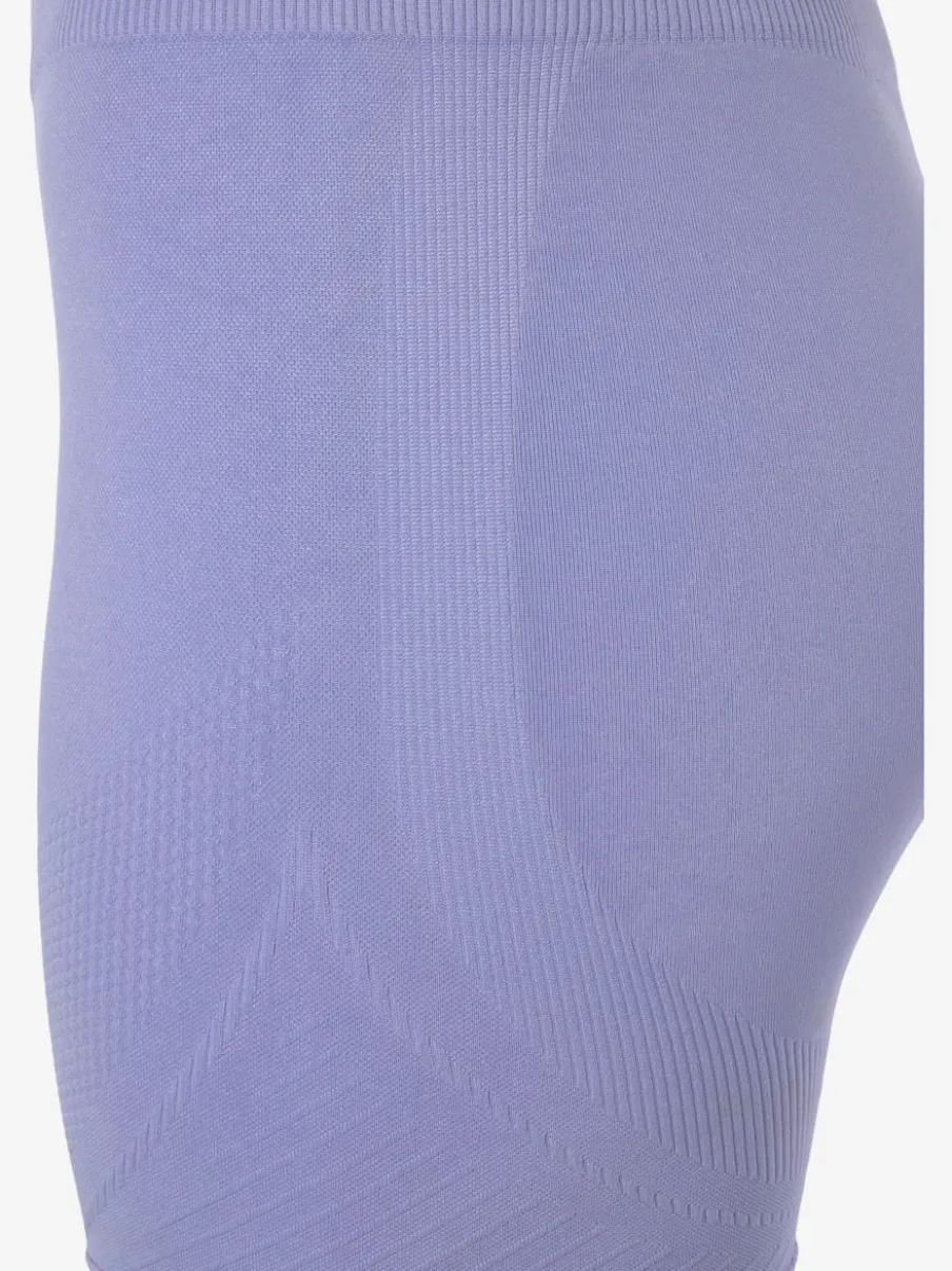 Short sans coutures moulant avec structure côtelée douce