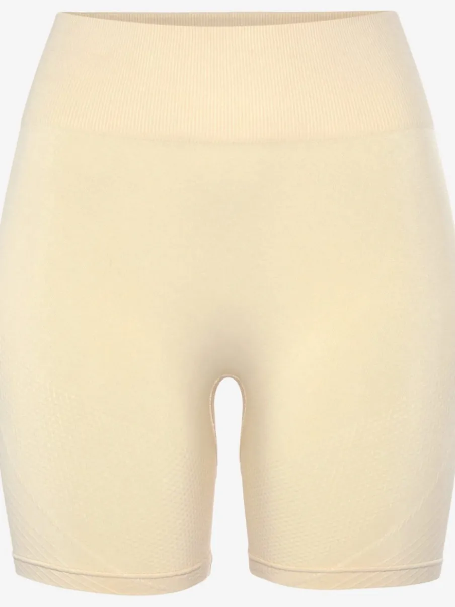 Short sans coutures moulant avec structure côtelée douce