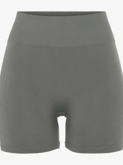 Short sans coutures moulant avec structure côtelée douce