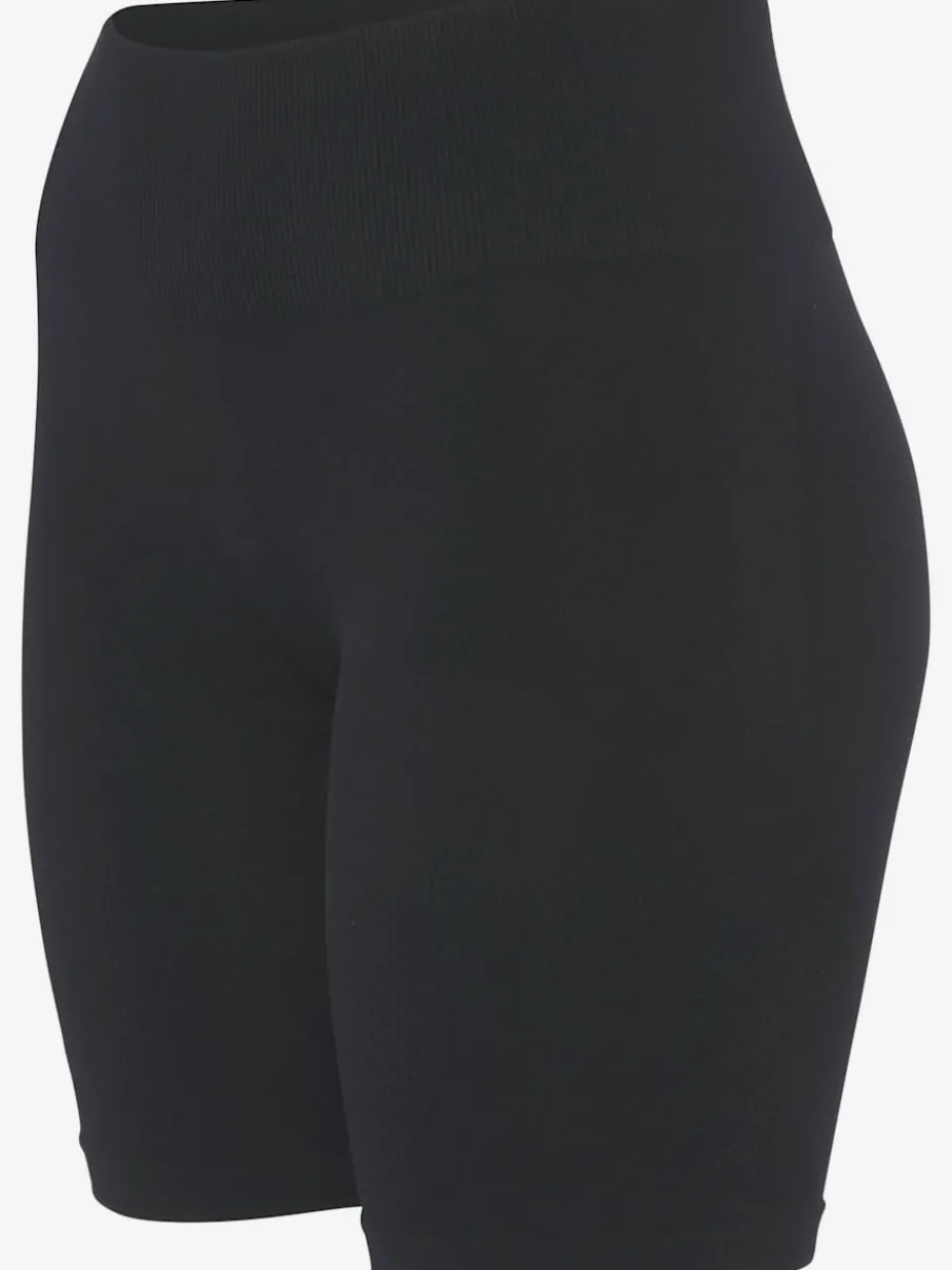 Short sans coutures moulant avec structure côtelée douce