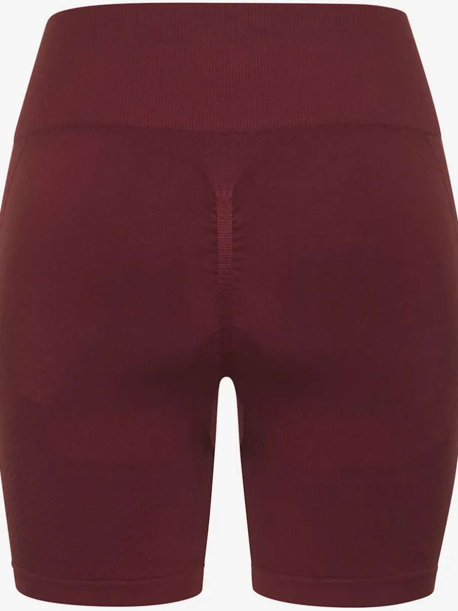 Short sans coutures moulant avec structure côtelée douce