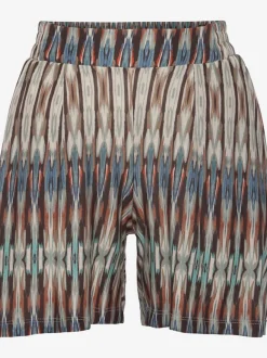 Shorts avec ceinture élastique et poches latérales imprimées