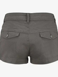 Shorts avec pinces en coton avec poches latérales et dos