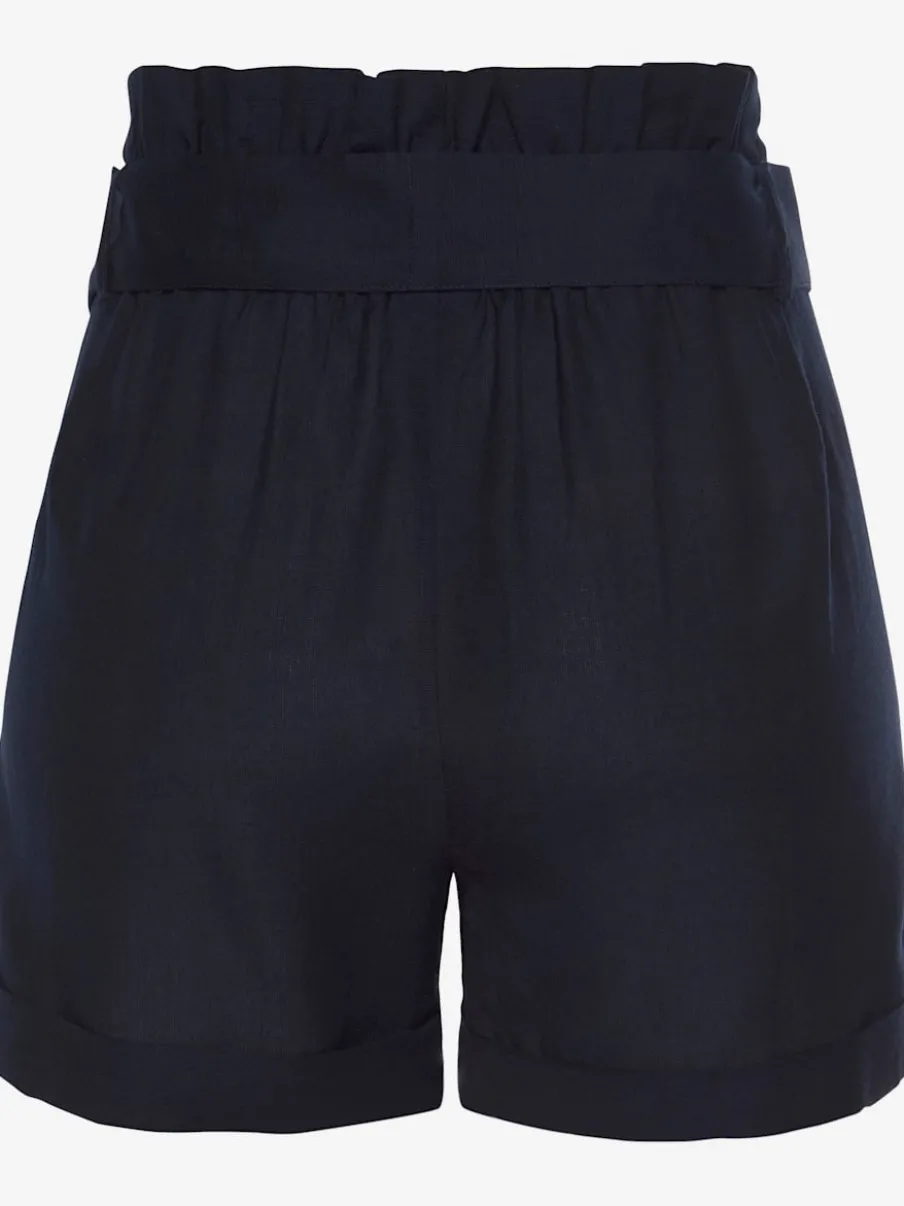 Shorts ceinture haute avec dos élastiqué et poches latérales