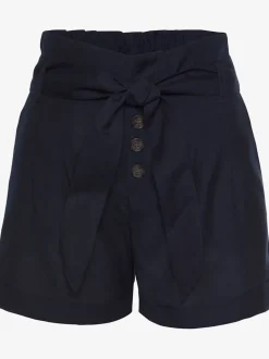 Shorts ceinture haute avec dos élastiqué et poches latérales