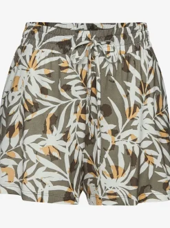 Shorts à ceinture élastique avec poches cousues latérales