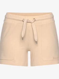 Shorts décontractés en sweat doux avec ceinture sportive