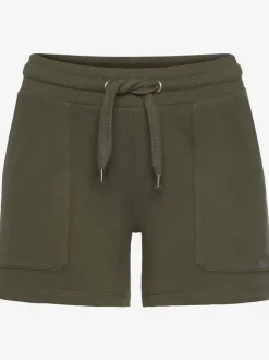 Shorts décontractés en sweat doux avec ceinture sportive