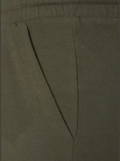 Shorts décontractés en sweat doux avec ceinture sportive