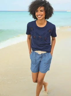 Shorts en coton léger avec poches latérales confortables