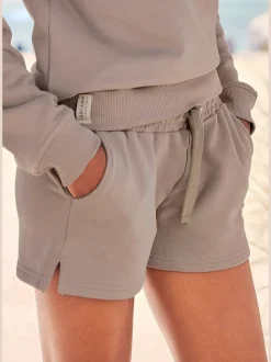 Shorts en matière coton doux avec ceinture élastique
