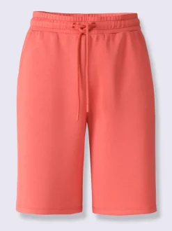 Short sweat à ceinture élastique avec poches et lien à nouer
