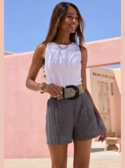 Short tissé short confortable