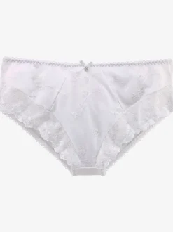 Slip avec dentelle brodée