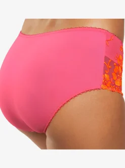 Slip avec dentelle brodée