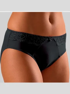 Slip confortable avec élégant empiècement dentelle