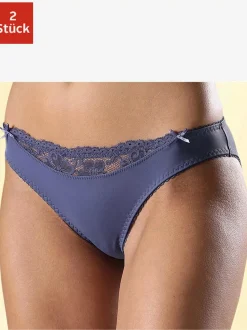 Slip confortable, petit empiècement en dentelle à la ceinture