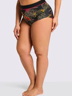 Slip de bain ceinture haute