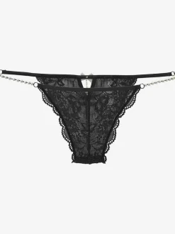 Slip rio slip sexy en dentelle transparente à l'aspect floral