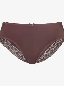 Slips jazz joli et large dégradé de dentelle des côtés vers l'arrière