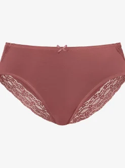 Slips jazz joli et large dégradé de dentelle des côtés vers l'arrière
