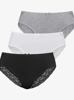 Slips jazz joli et large dégradé de dentelle des côtés vers l'arrière