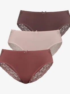 Slips jazz joli et large dégradé de dentelle des côtés vers l'arrière