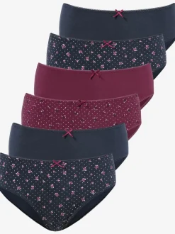 Slips jazz lot de 6 panties petite fleur